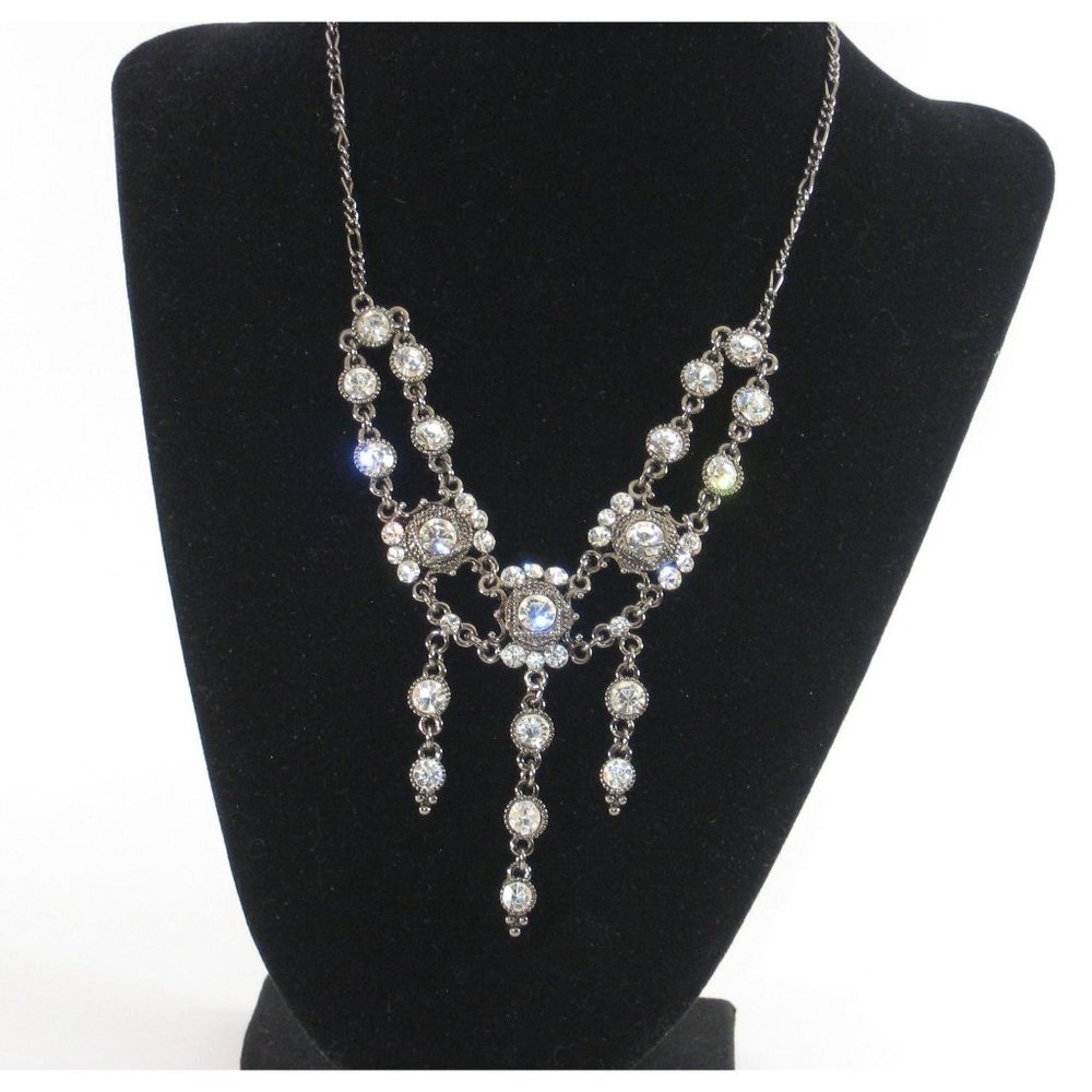 Waterfall Rhinestone Necklace